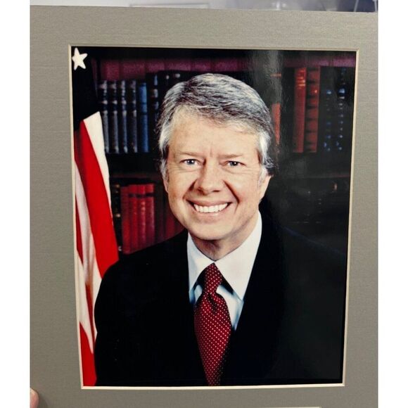 Jimmy Carter Signed First Day Cover Matted With Photo JSA COA - Picture 4 of 6